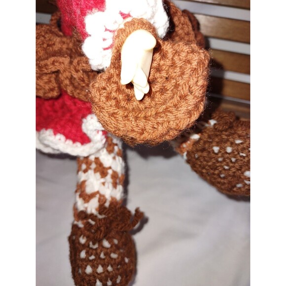 Vintage Crocheted Strawberry Shortcake 16in Doll Chocolate Chip Ice Cream - Picture 7 of 14